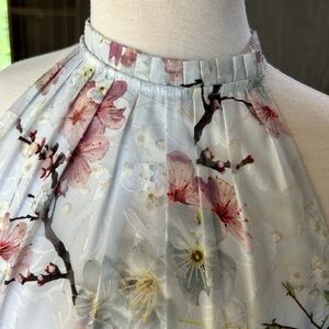 Ted Baker Cream Halter Maxi Dress Sleeveless Resort Wear